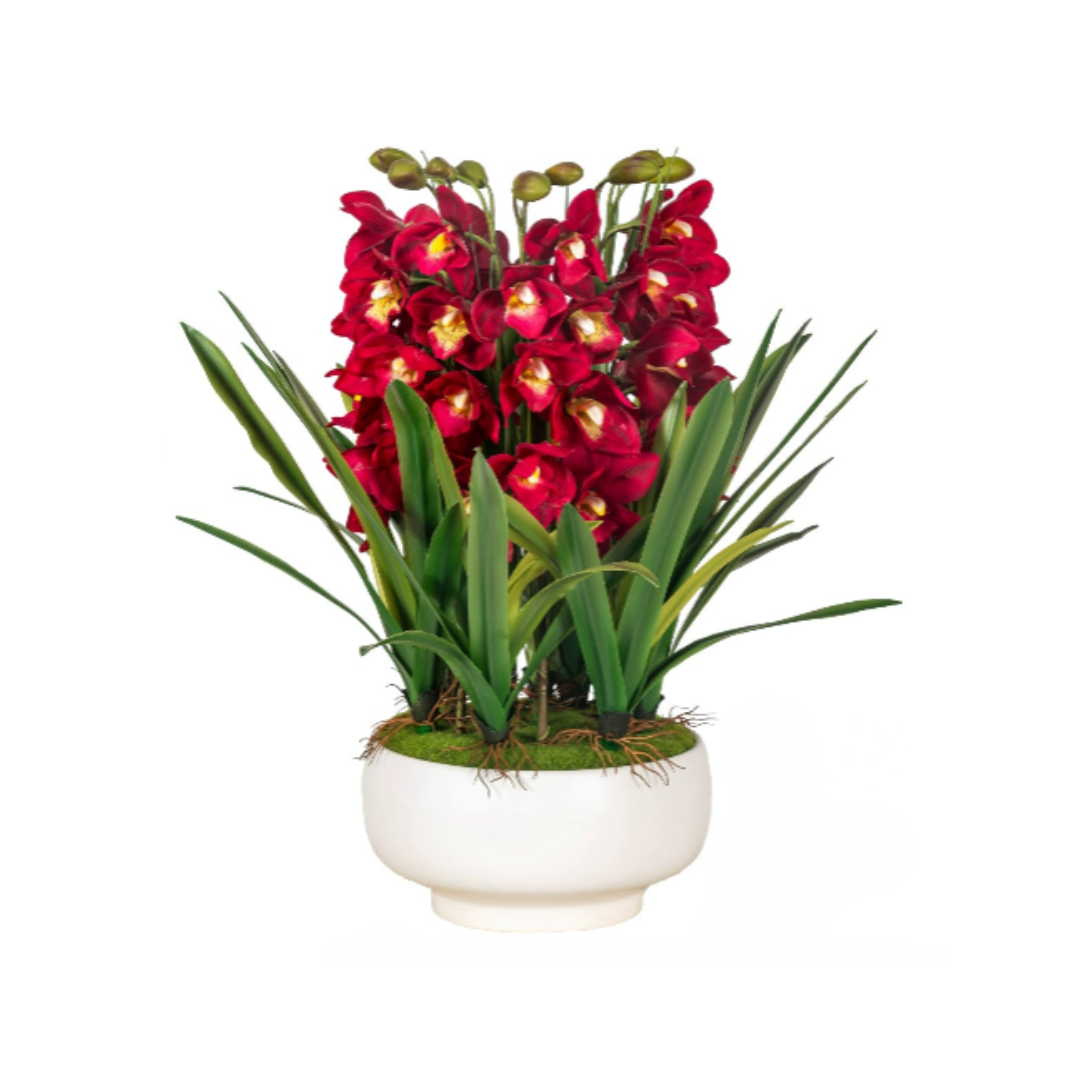 Cymbidium Flowers Arrangement (Faux)