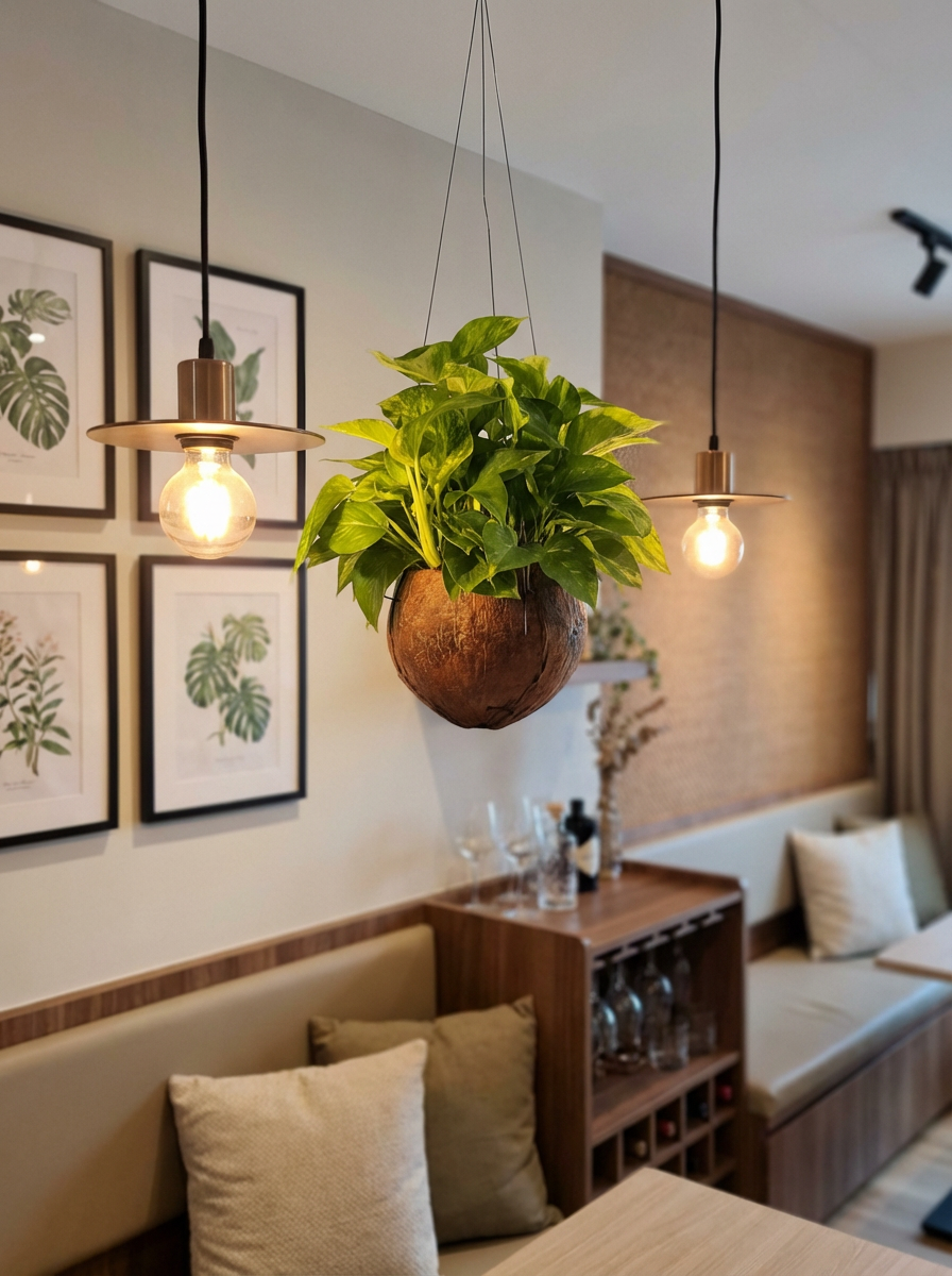 Epipremnum Aureum - Golden Pothos (Variegated) in Coco Husk