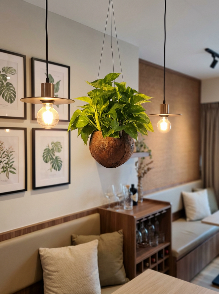Epipremnum Aureum - Golden Pothos (Variegated) in Coco Husk