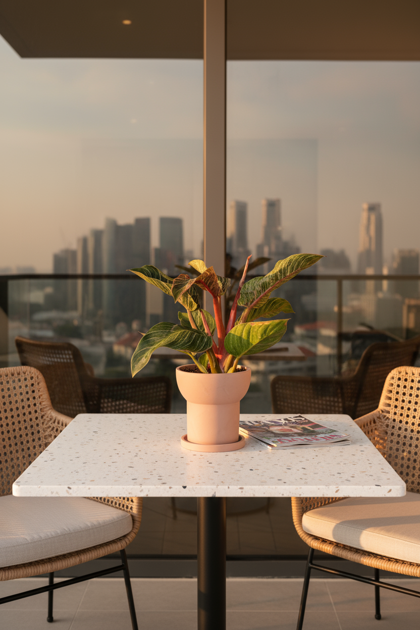 Philodendron Birkin - Pink - Potted plant -  Tumbleweed Plants