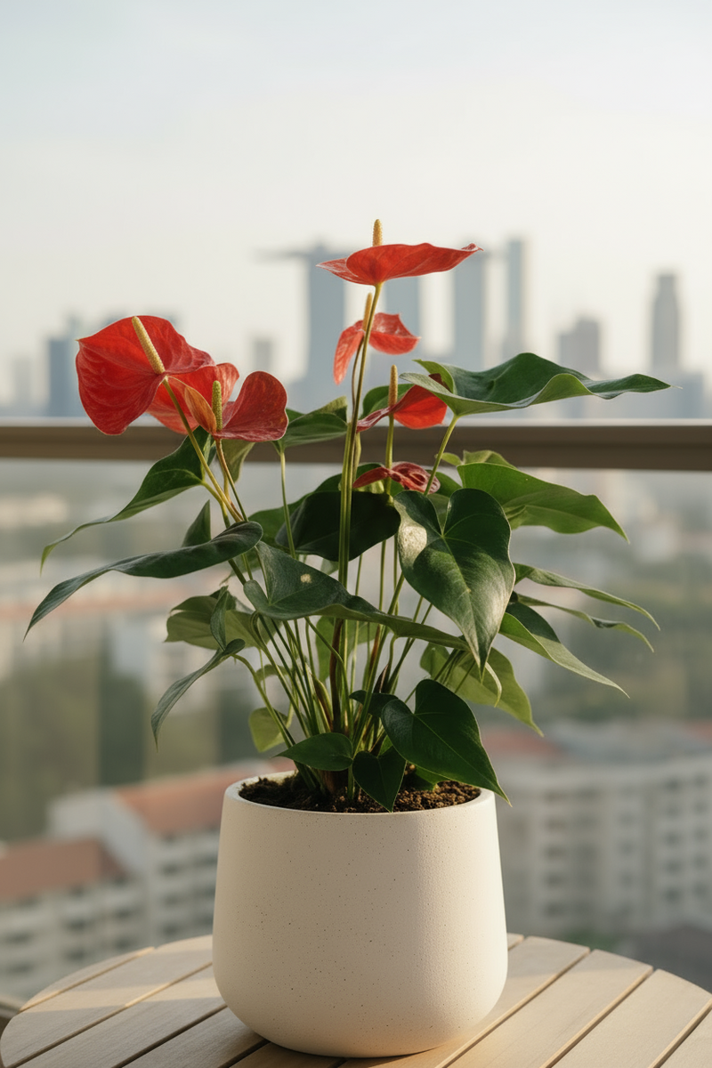Anthurium Flamingo Red Tall - Potted plant -  Tumbleweed Plants