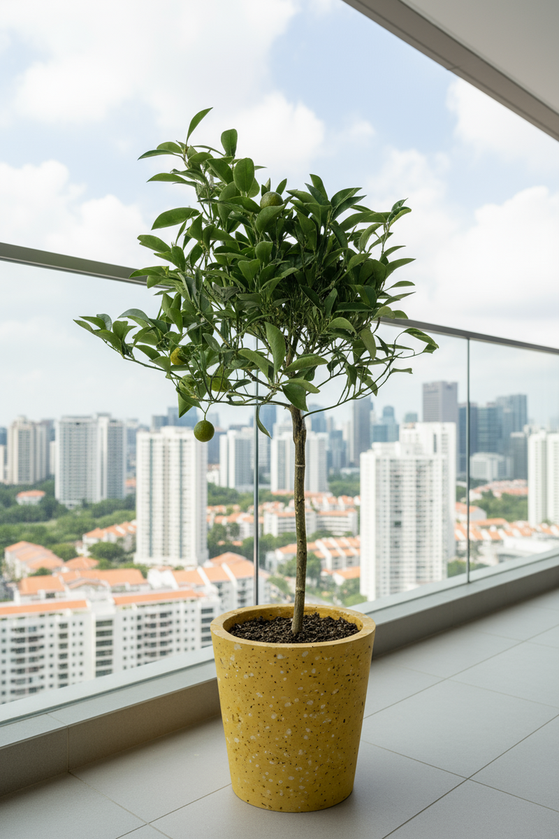 Variegated Lime Tree - Potted plant -  Tumbleweed Plants