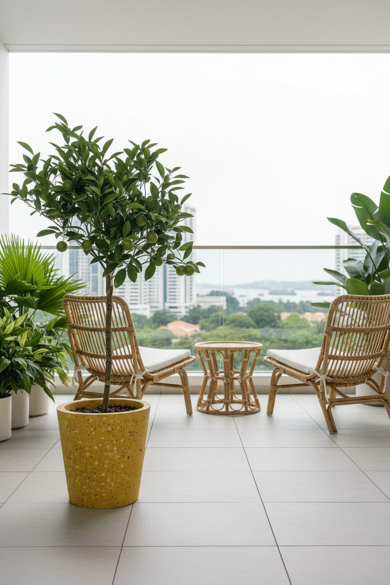 Variegated Lime Tree - Potted plant -  Tumbleweed Plants