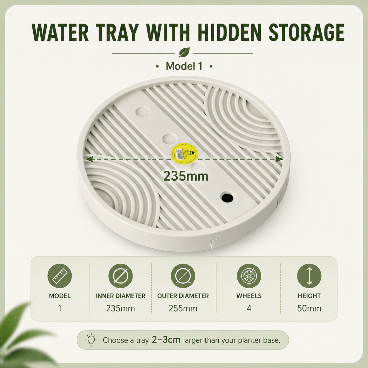 Plant Trolley Tray with Wheels - Plant Accessories - 5282075949746 - Tumbleweed Plants - Online Plant Delivery Singapore