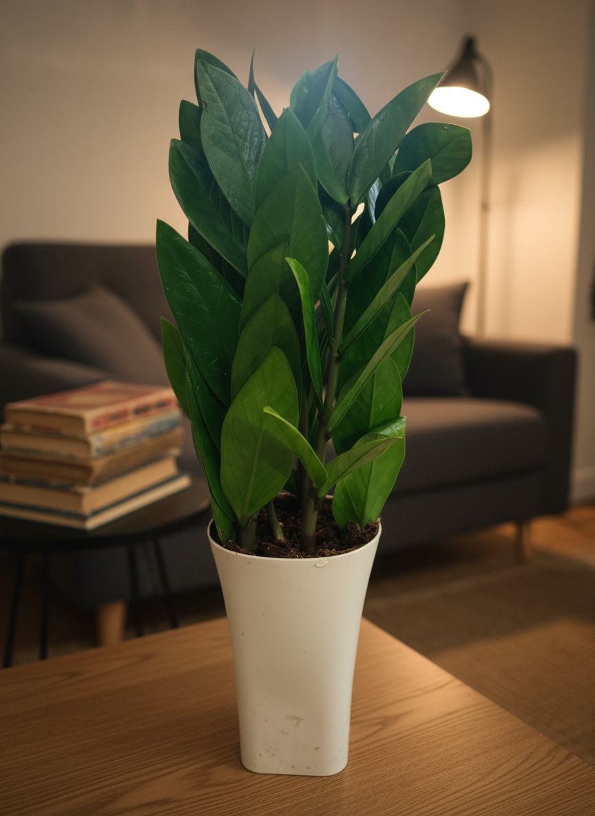 Little ZZ Plant in Self Watering Planter