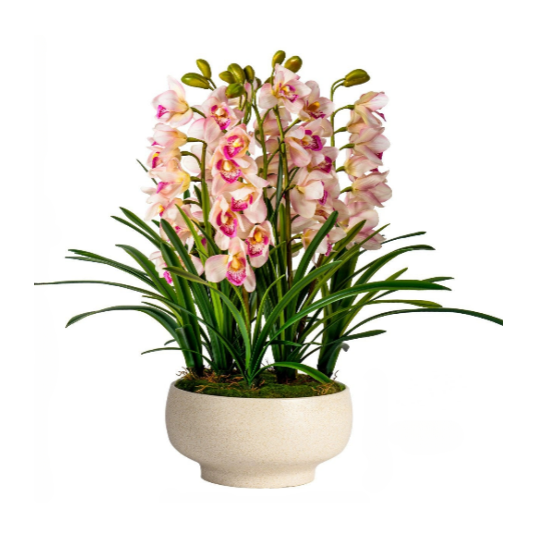 Cymbidium Flowers Arrangement (Faux)