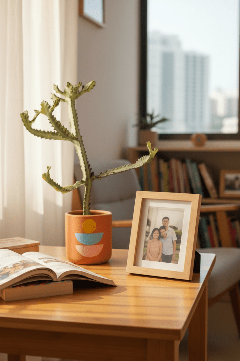 Euphorbia White Ghost - Potted plant - JUST-EUPH-GRW-2373 - Tumbleweed Plants - Online Plant Delivery Singapore