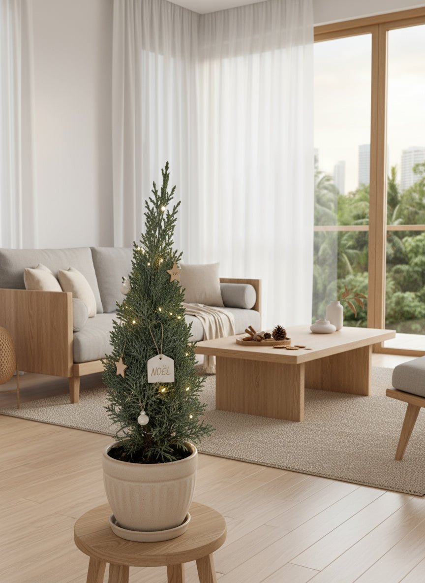 Mini Christmas Tree - Columnaris Glauca - Potted plant - POTT - MINI - GRW - 7463 - Tumbleweed Plants - Online Plant Delivery Singapore