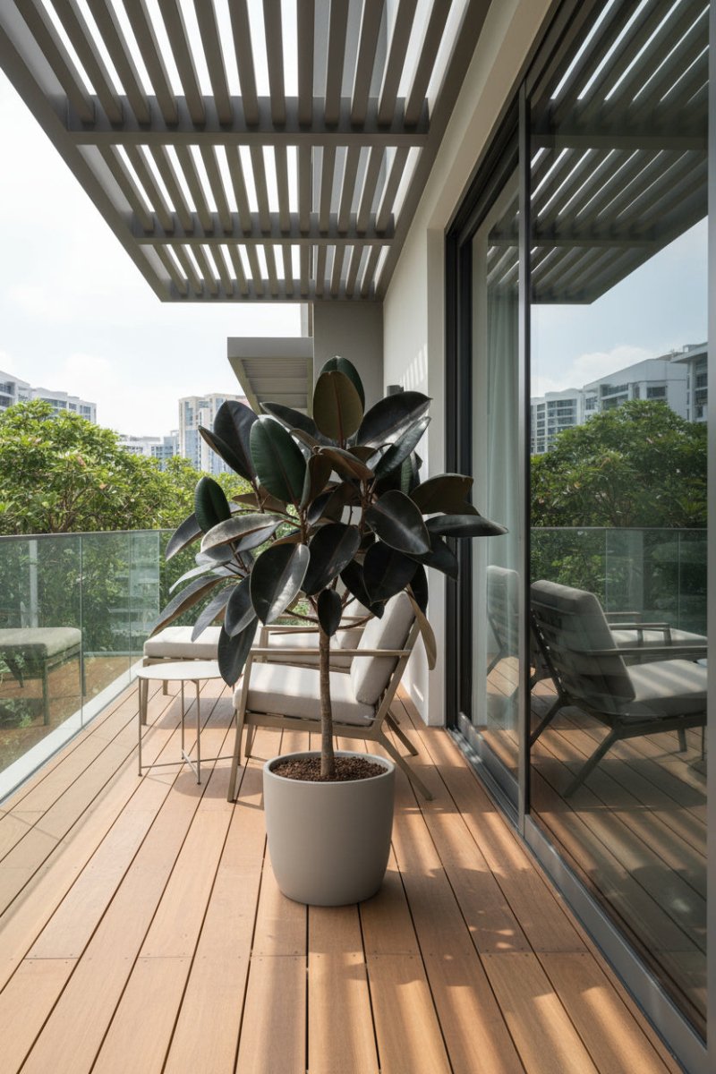 Ficus Elastica - Rubber Tree - Potted plant - POTT - RUBB - GRW - 1915 - Tumbleweed Plants - Online Plant Delivery Singapore