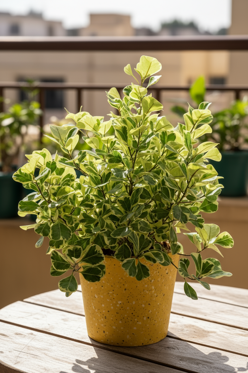 Ficus Triangularis Variegated Junior - Potted plant -  Tumbleweed Plants