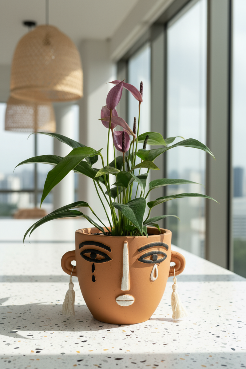 Anthurium Andraeanum "Zizou purple" - Potted plant -  Tumbleweed Plants