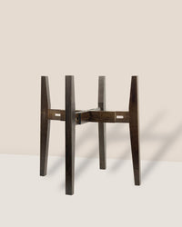 Adjustable Wood Stand - Walnut - Stand - Tumbleweed Plants - Online Plant Delivery Singapore