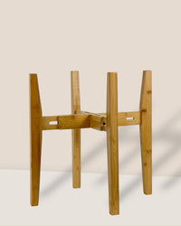 Adjustable Wood Stand - Light Wood - Stand - Tumbleweed Plants - Online Plant Delivery Singapore