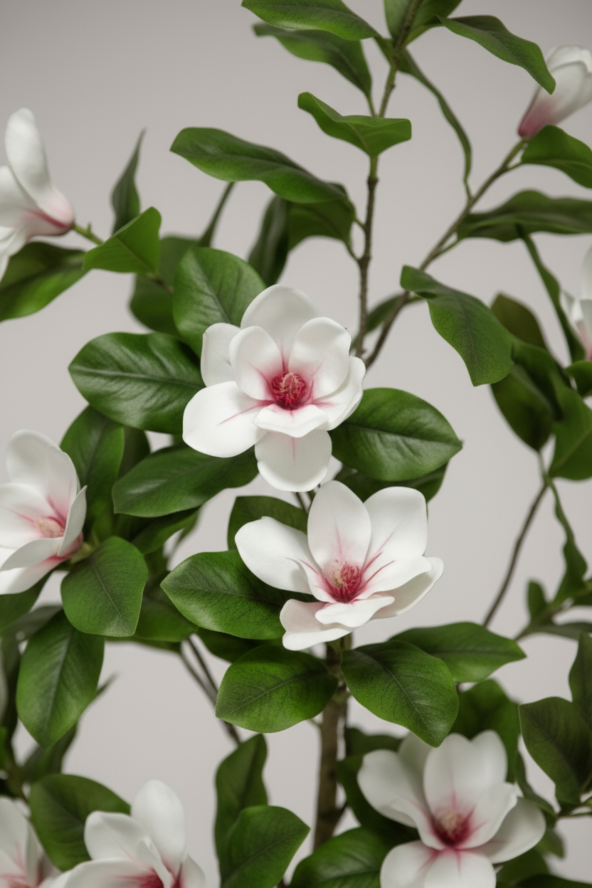 Magnolia Flower Tree (Life-like Artificial) - Potted plant -  Tumbleweed Plants