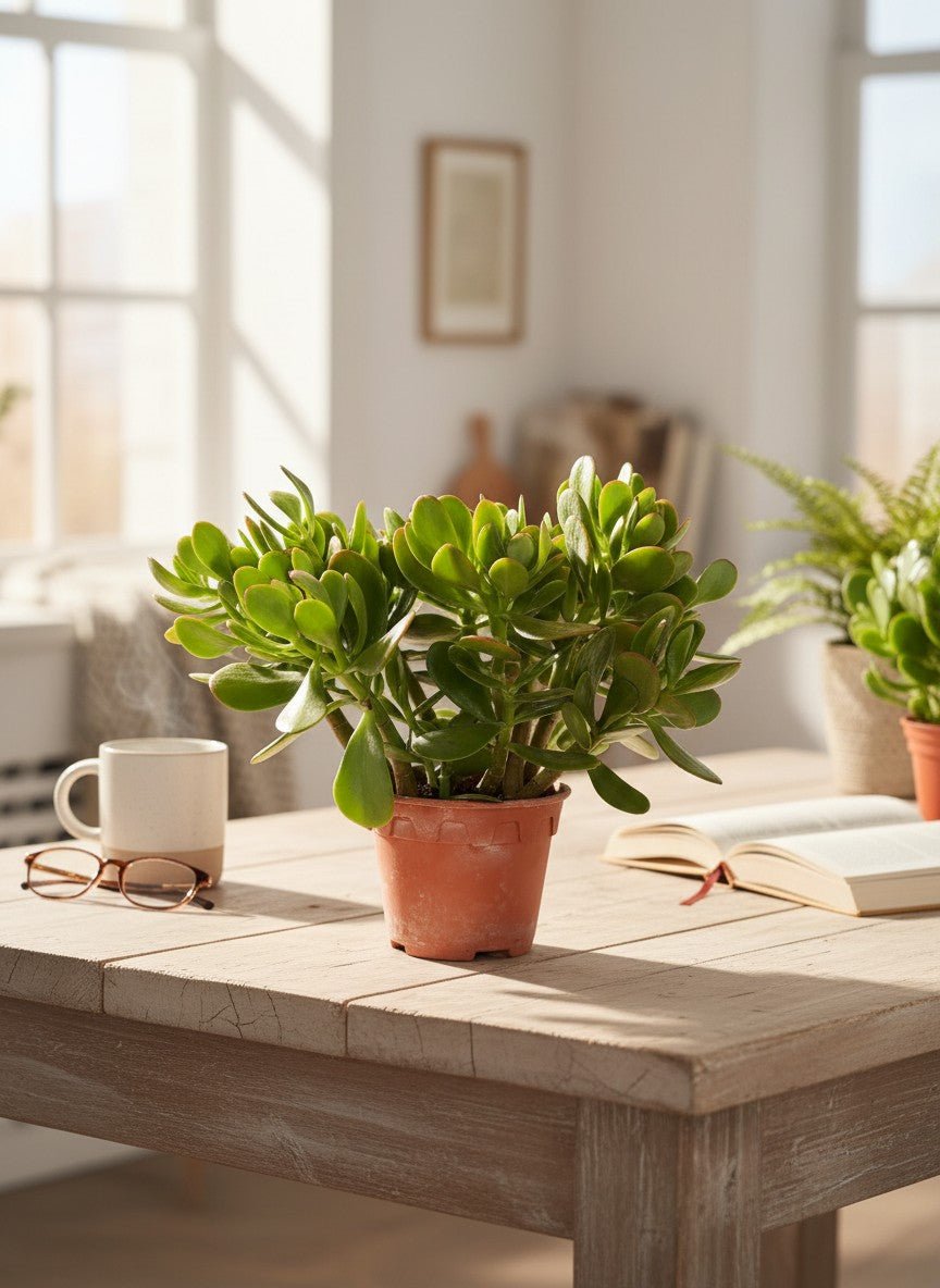 Crassula Ovata (Big Leaf) - Potted plant - POTT-GREE-GRW-6061 - Tumbleweed Plants - Online Plant Delivery Singapore