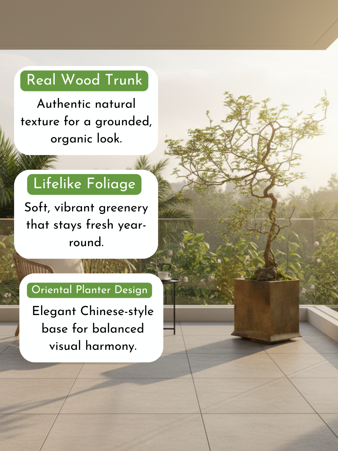 Chaste Tree - Real-Trunk Artificial