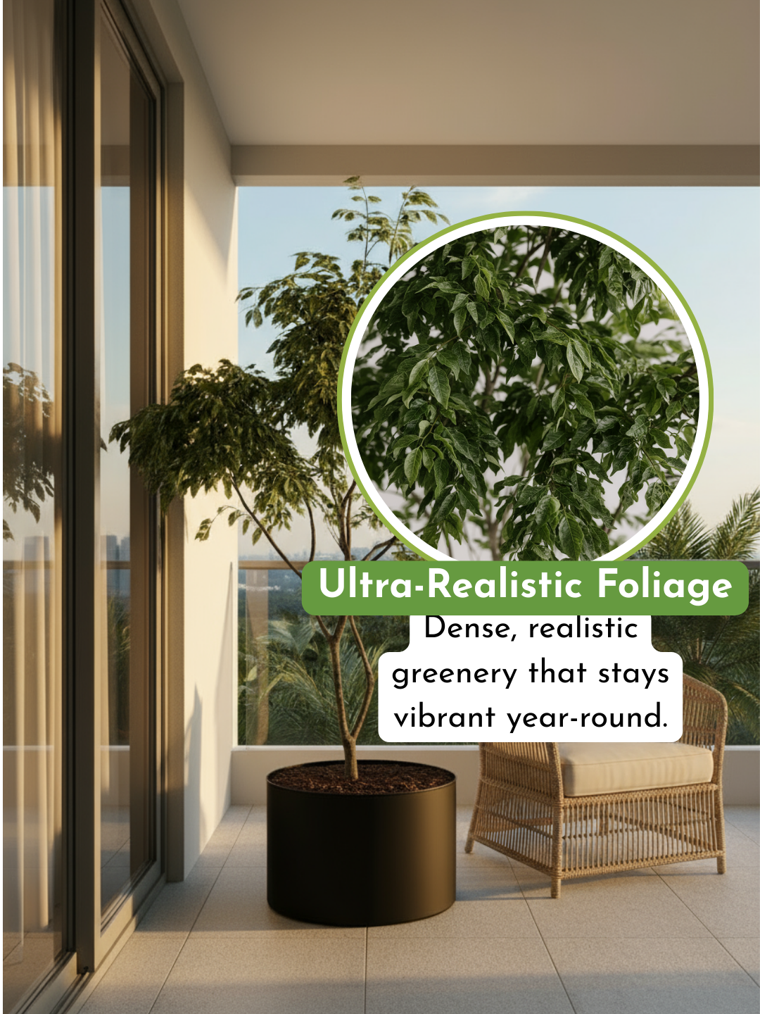 China Doll Tree - Real-Trunk Artificial