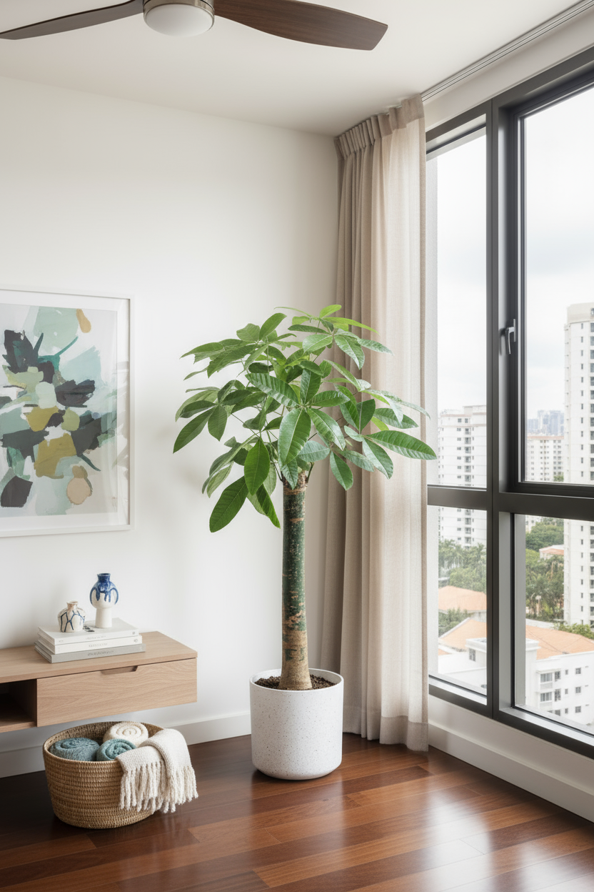 Money Tree - Single Trunk - Potted plant -  Tumbleweed Plants