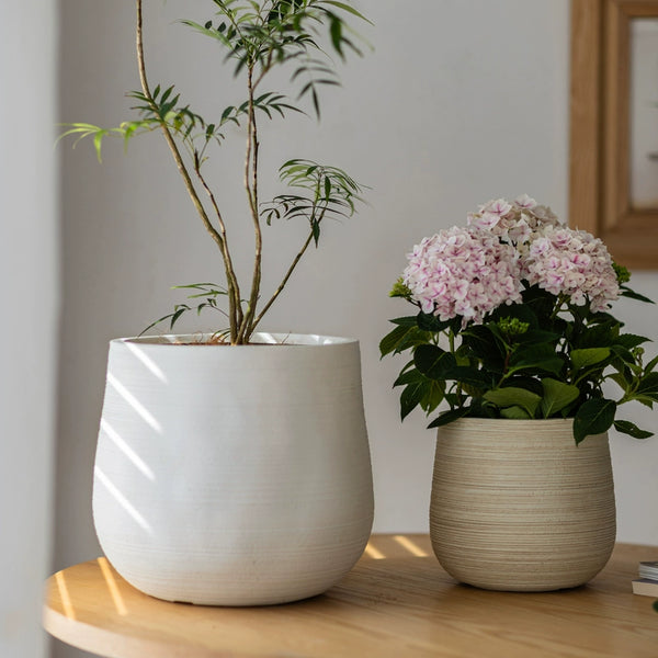 XL Stripes Tulip Pot