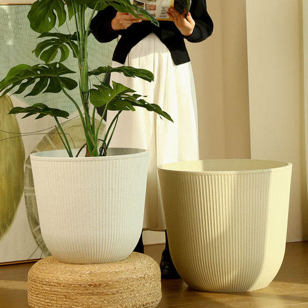 Scandi Rib Cloudstone Pot – XL