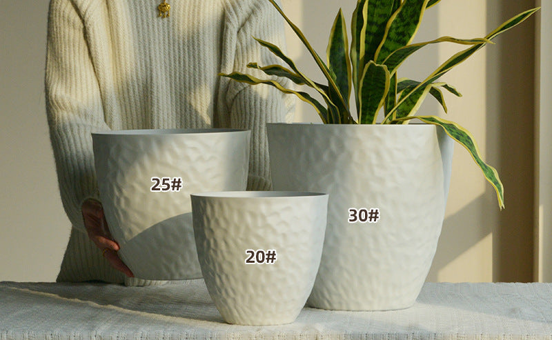 Luna Egg Pearl Cloudstone Pot - Large