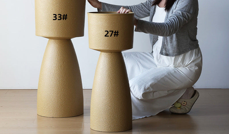 Tall Tora Pot with Base - Large