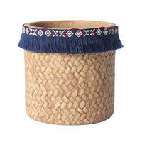 Ceramic Woven Basket Planter - Small