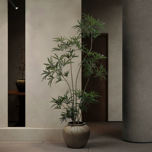 Simulated green plants indoor peacock wood bionic plant landscape fake tree high-end wabi-sabi floor potted plant decoration ornaments -  -  Tumbleweed Plants