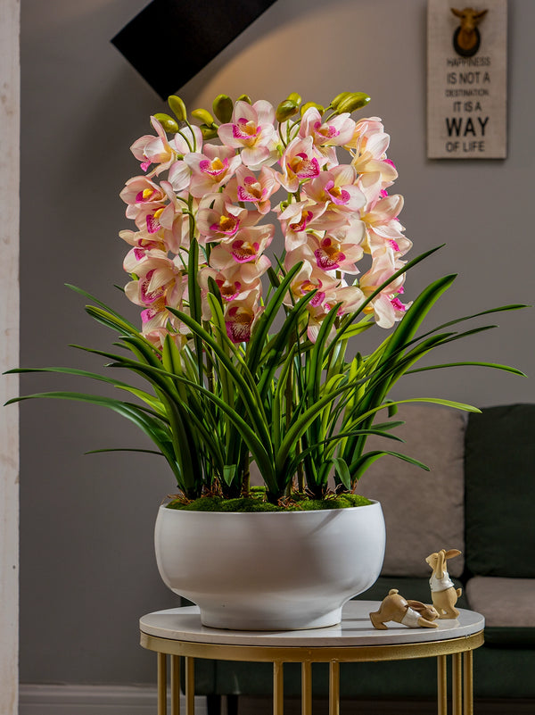 Cymbidium Flowers Arrangement (Faux)