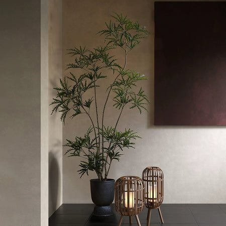 Simulated green plants indoor peacock wood bionic plant landscape fake tree high-end wabi-sabi floor potted plant decoration ornaments -  -  Tumbleweed Plants