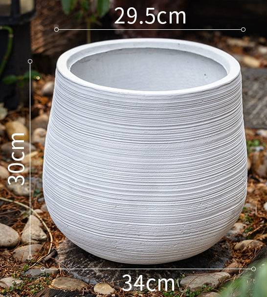 XL Stripes Tulip Pot