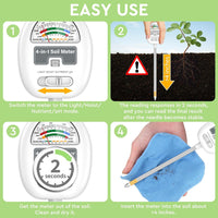 4-in-1 Watering Meter (Moisture,Light,Soil PH,Nutrient)