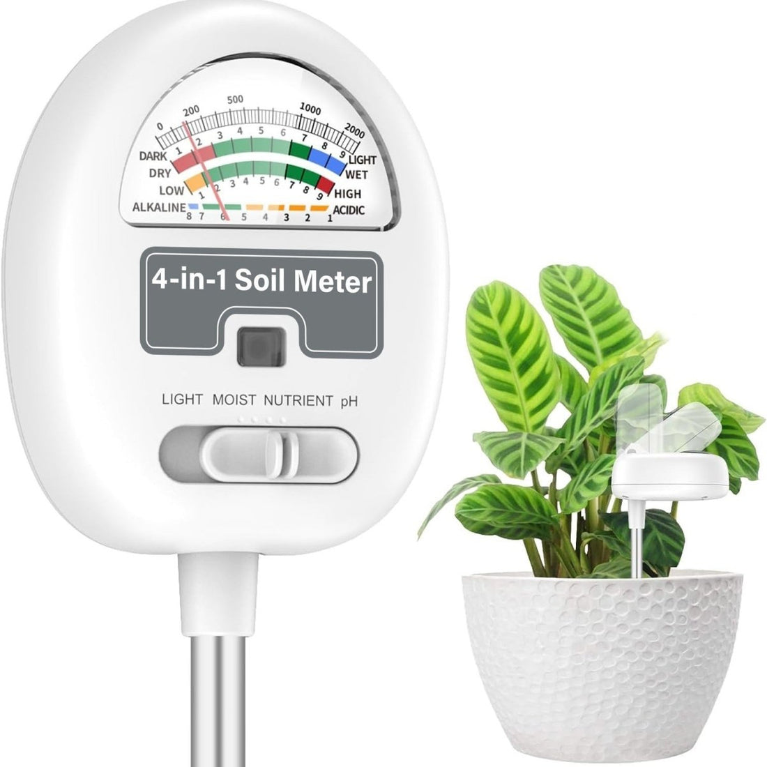 4-in-1 Watering Meter (Moisture,Light,Soil PH,Nutrient)