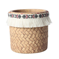 Ceramic Woven Basket Planter - Small