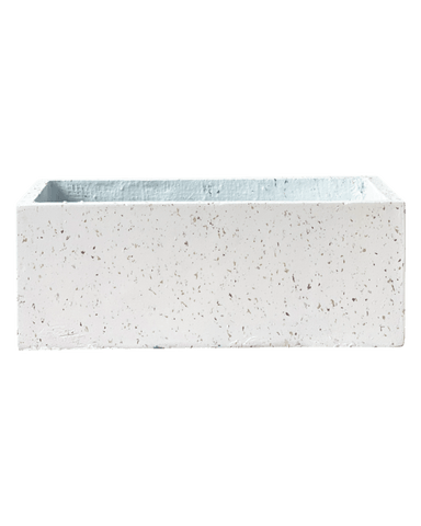 Resin Planter Box - Elephant White / 40x19x15cm