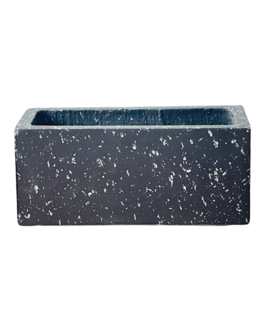 Resin Planter Box - Galaxy Black / 30x13x13cm
