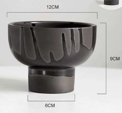 Two-Tone Bowl Pot - Planter - PLAN-TWO-BLC-9838 - Tumbleweed Plants - Online Plant Delivery Singapore