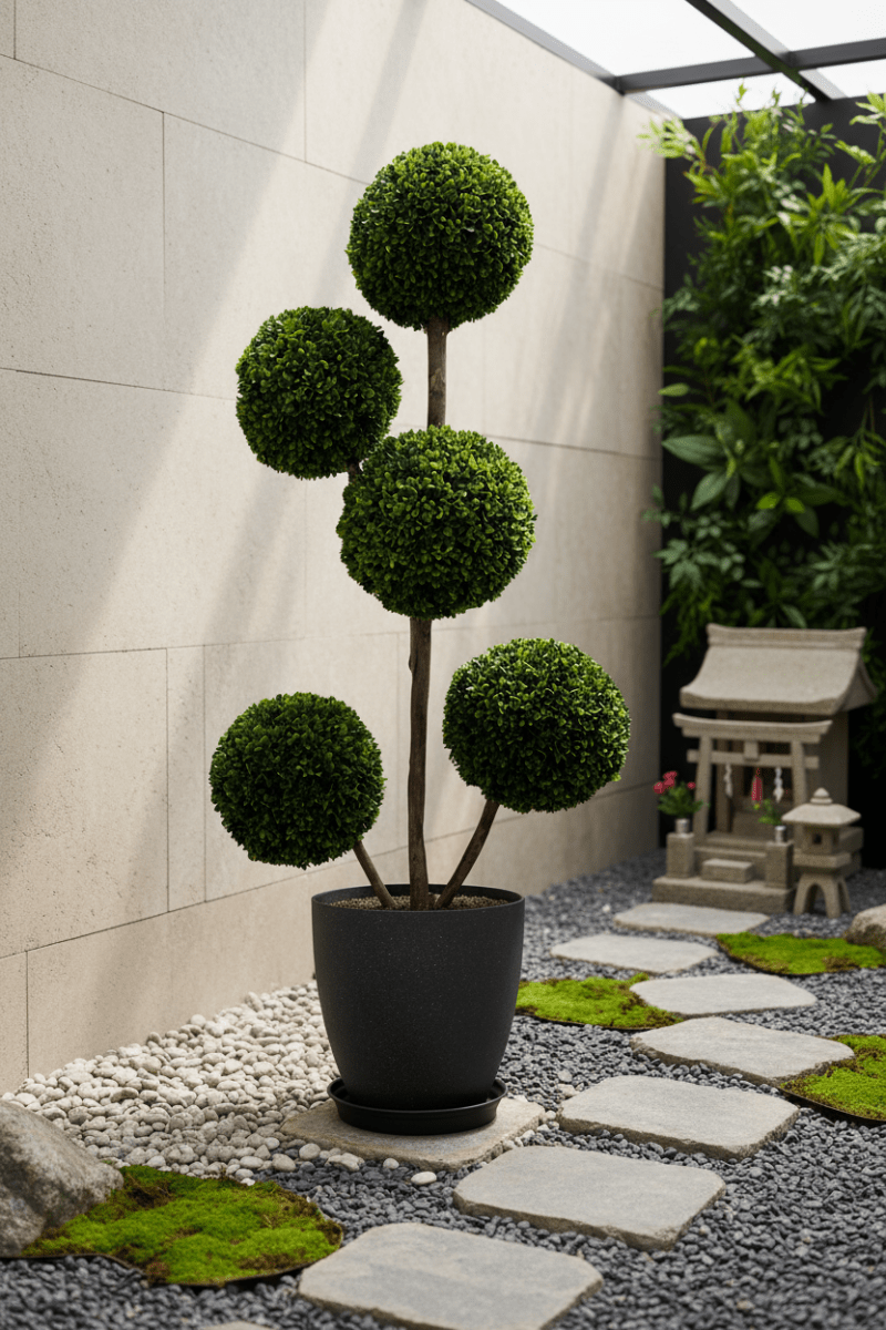 Ball Tree - Real - Trunk Artificial - Potted plant - 5516314535781 - Tumbleweed Plants - Online Plant Delivery Singapore