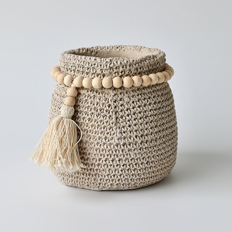 Tassel Pot - Planter - 5786267967834 - Tumbleweed Plants - Online Plant Delivery Singapore