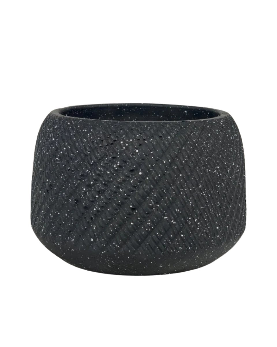 Vanga Ceramic Planter - black - Pots - Tumbleweed Plants - Online Plant Delivery Singapore