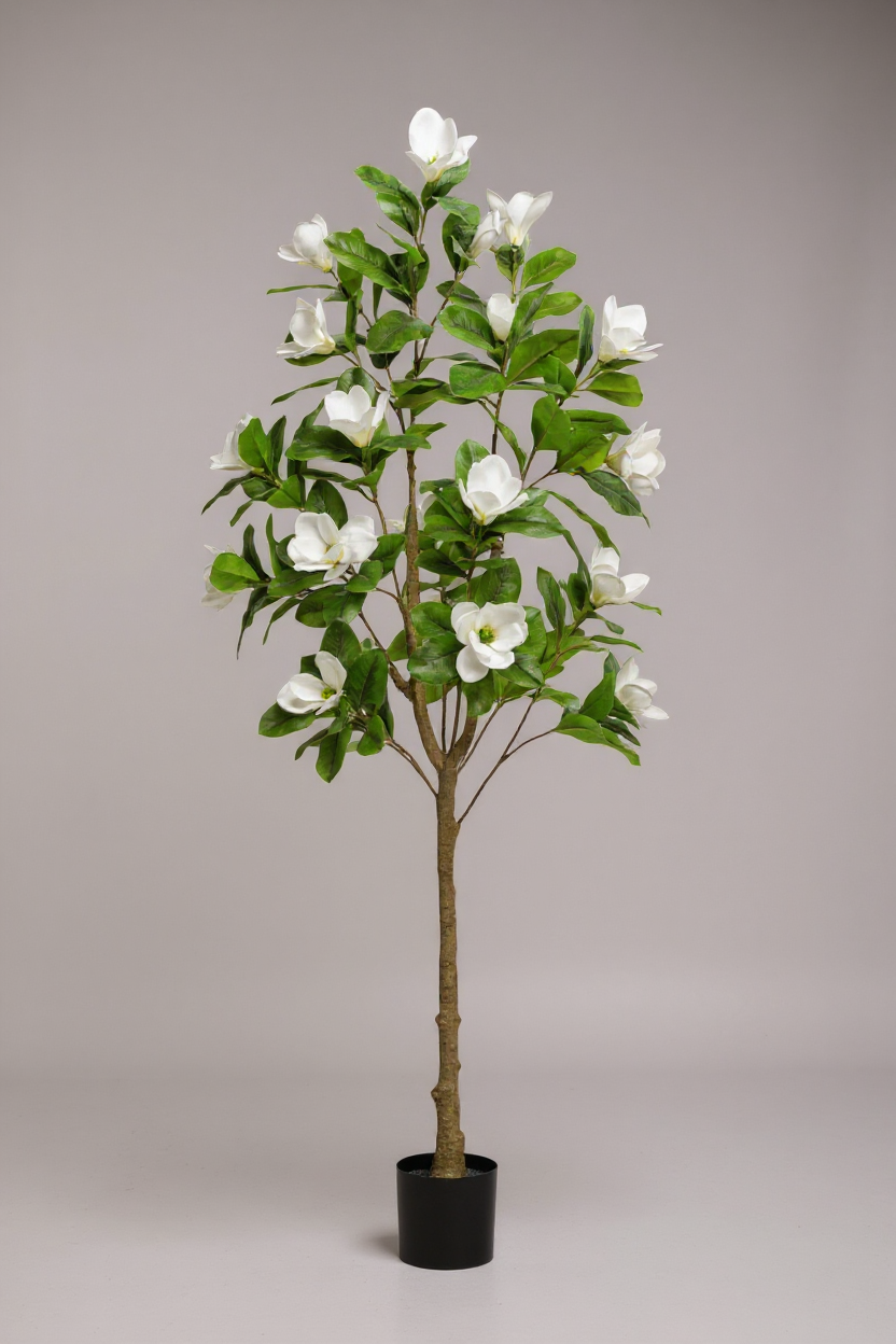 Magnolia Flower Tree (Life-like Artificial) - Potted plant -  Tumbleweed Plants