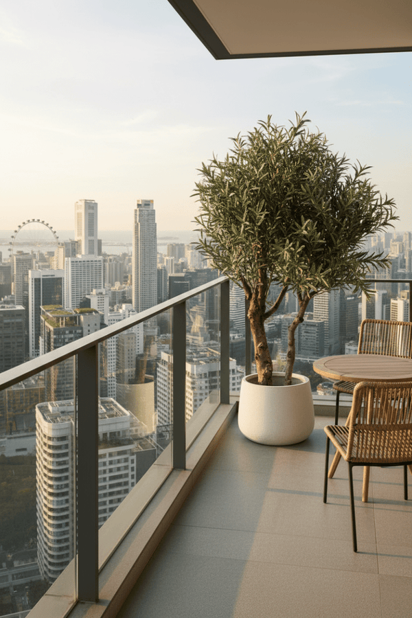 XL Olive Tree Centerpiece - Real - Trunk Artificial - Potted plant - 5516314535781 - Tumbleweed Plants - Online Plant Delivery Singapore