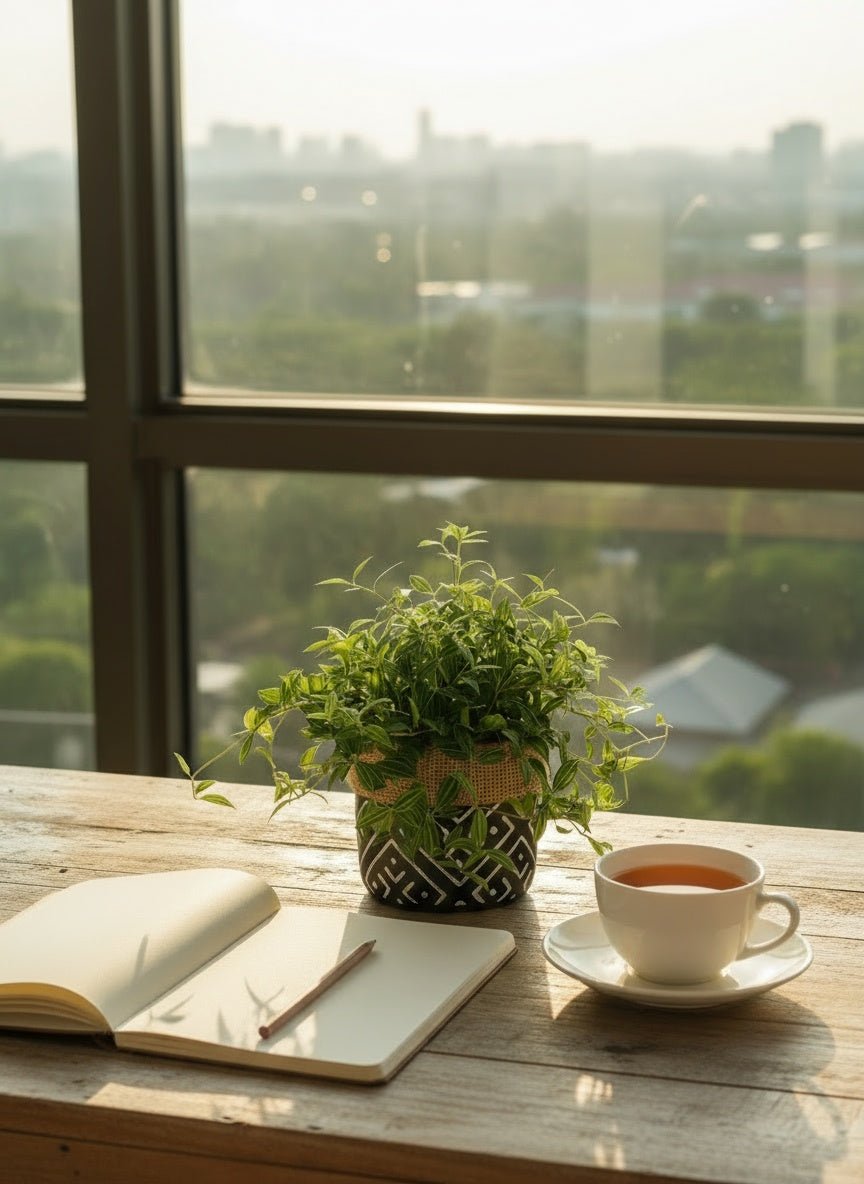 Parallel Peperomia - Potted plant - JUST-PARA-GRW-2614 - Tumbleweed Plants - Online Plant Delivery Singapore