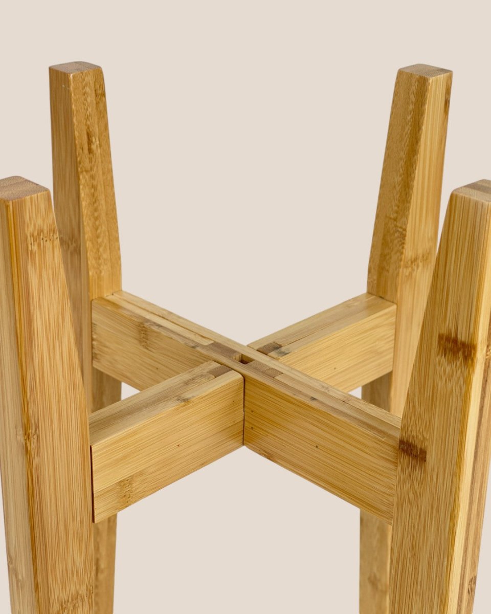 Adjustable Wood Stand - Light Wood - Stand - Tumbleweed Plants - Online Plant Delivery Singapore
