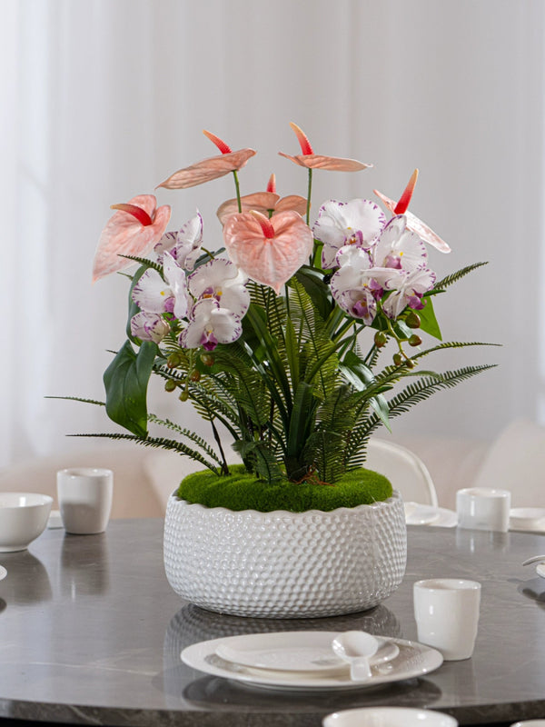 Anthurium Arrangement (Faux) - Artificial Plant - 1838465443527000071 - 0 - Tumbleweed Plants - Online Plant Delivery Singapore