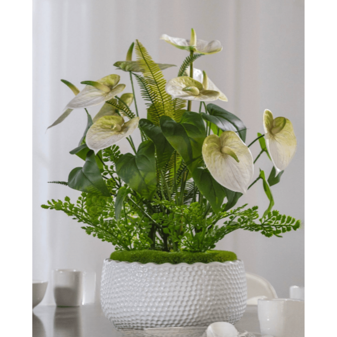 Anthurium Arrangement (Faux) - Artificial Plant - 1838465443527000070 - 0 - Tumbleweed Plants - Online Plant Delivery Singapore