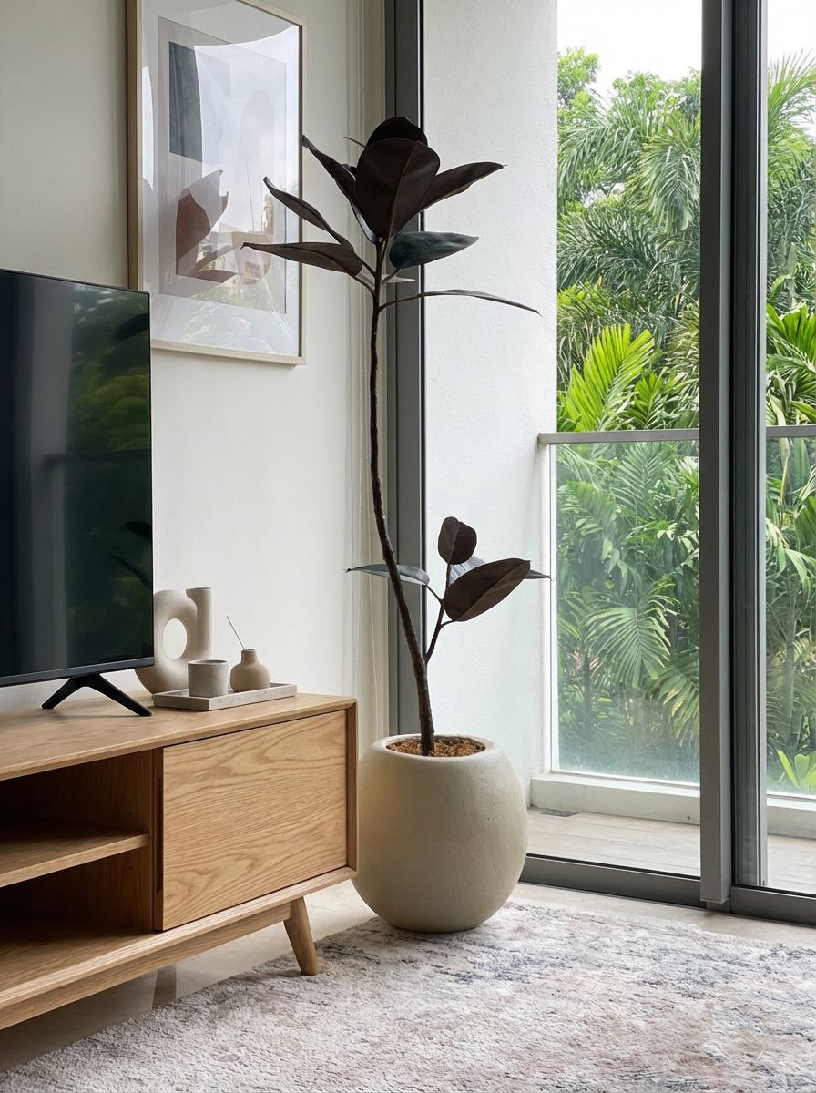 rubber tree vase life Buy Faux Rubber Tree (Life-Like Plant)