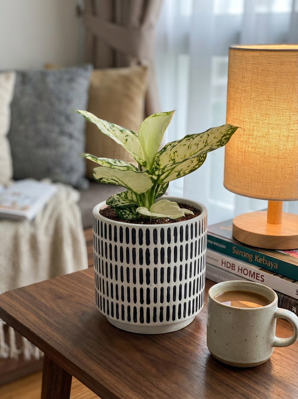 Aglaonema Snow White Plant