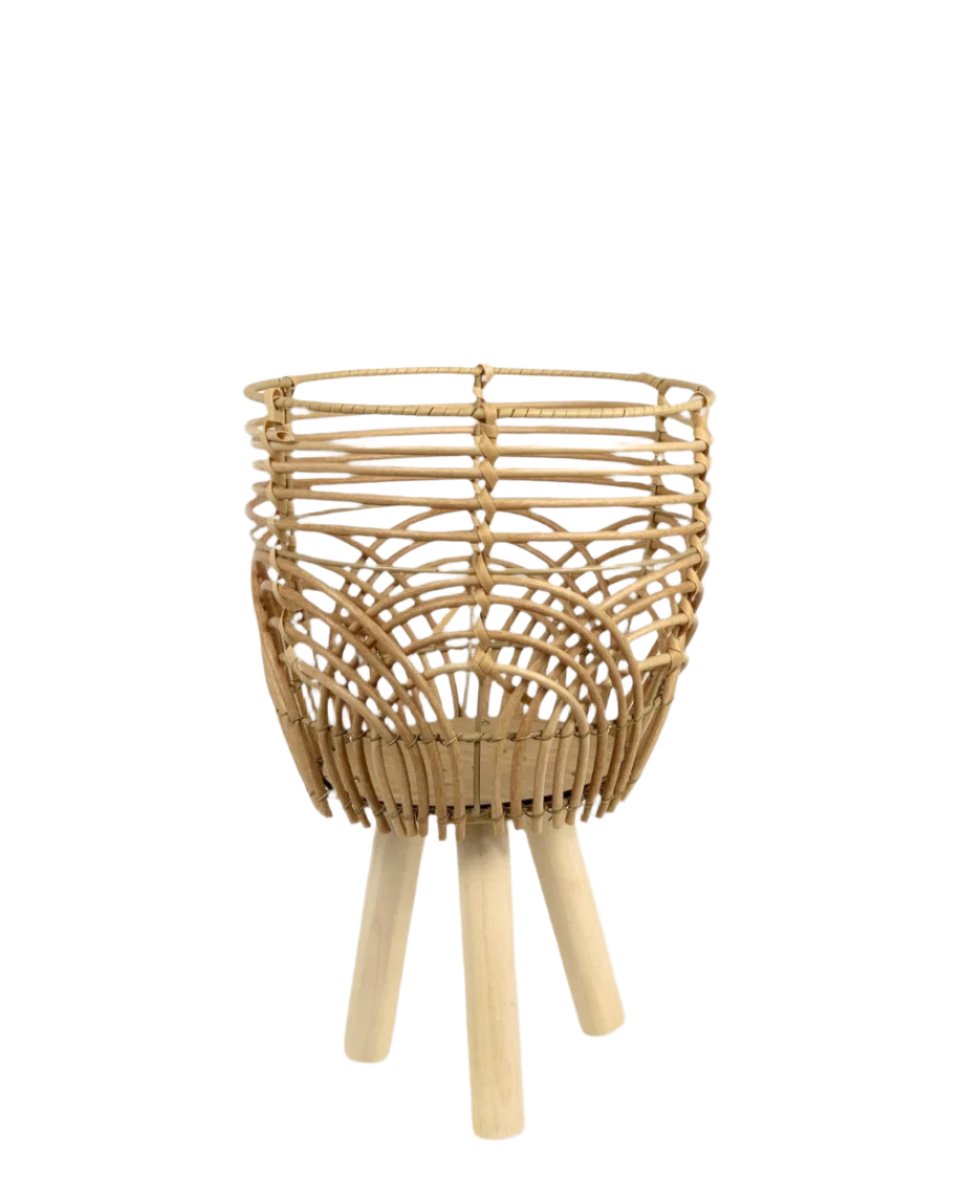 Coachella Basket with Stand - Small - Stand - Tumbleweed Plants - Online Plant Delivery Singapore