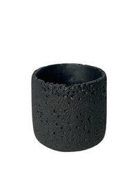 Coarse Cylinder Planter - black - Pots - Tumbleweed Plants - Online Plant Delivery Singapore